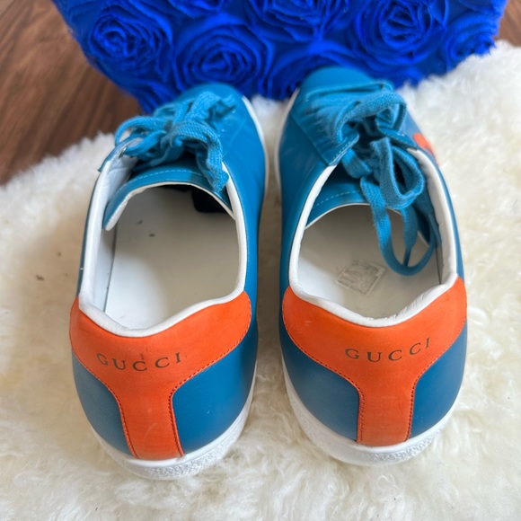 GUCCI Interlocking G Logo Leather Sneakers authentic - Picture 6 of 7